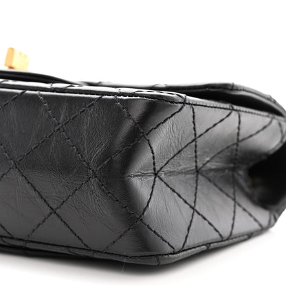 Chanel Aged Calfskin Quilted 2.55 Reissue Mini Flap Black 10 of 11
