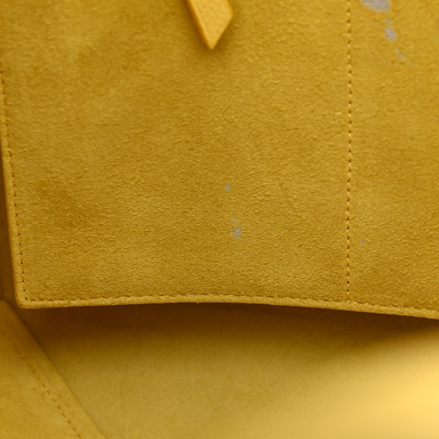 Celine Soft Grained Calfskin Small Belt Cabas Phantom Citron 11 of 12