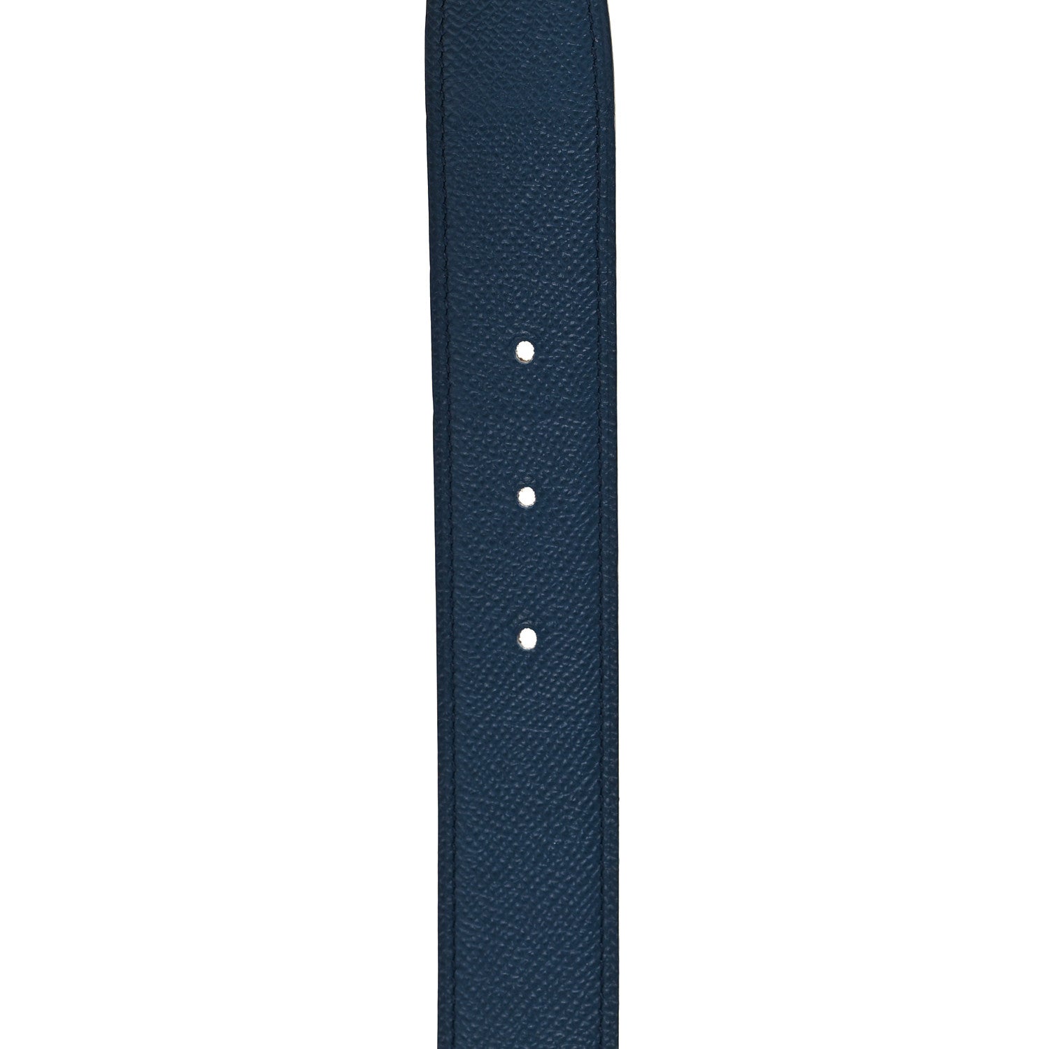 Hermes Epsom 32mm Idem Belt 85 34 Chocolate Bleu De Malte 5 of 7