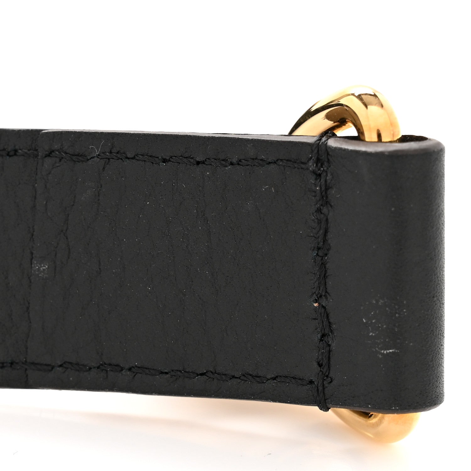 Louis Vuitton Grained Calfskin Adjustable Shoulder Strap Black 5 of 7