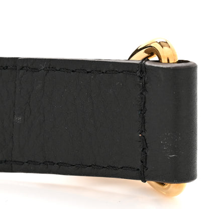 Louis Vuitton Grained Calfskin Adjustable Shoulder Strap Black 5 of 7