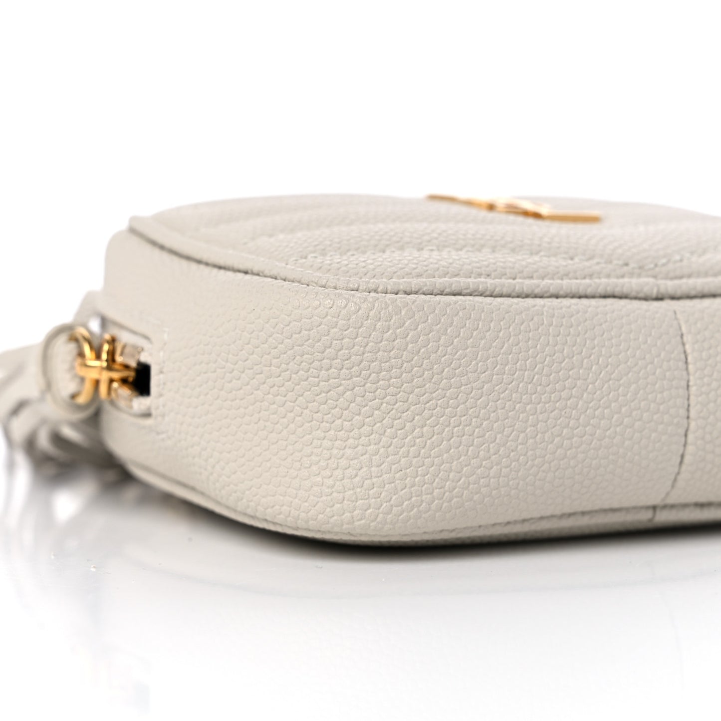 Grain De Poudre Matelasse Monogram Baby Lou Camera Bag Crema Soft