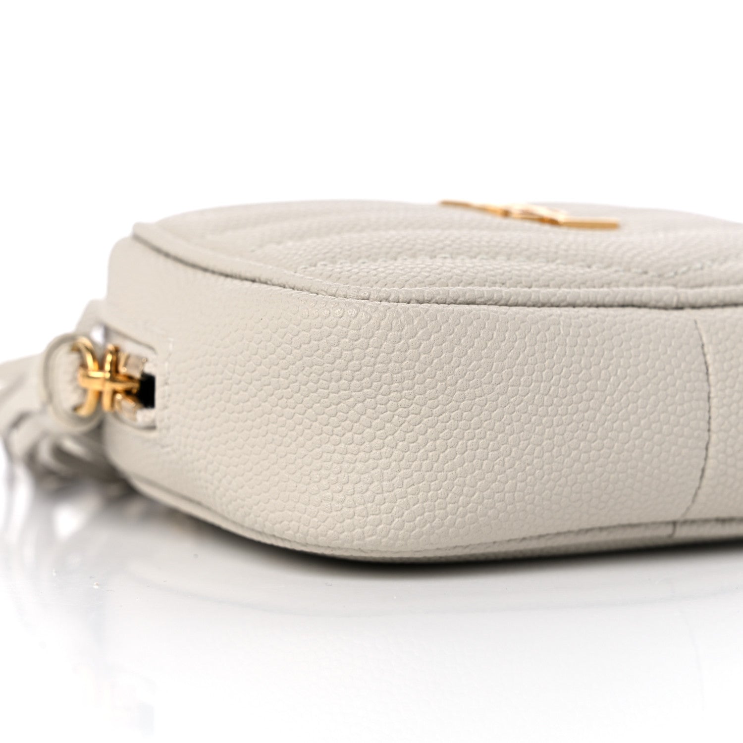 Saint Laurent Grain De Poudre Matelasse Monogram Baby Lou Camera Bag Crema Soft 8 of 9