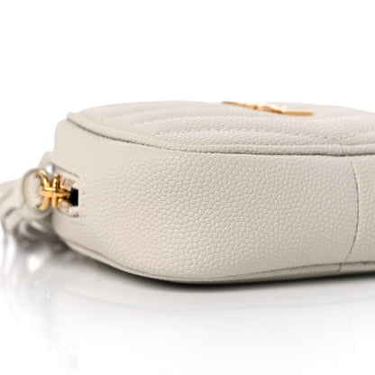 Saint Laurent Grain De Poudre Matelasse Monogram Baby Lou Camera Bag Crema Soft 8 of 9