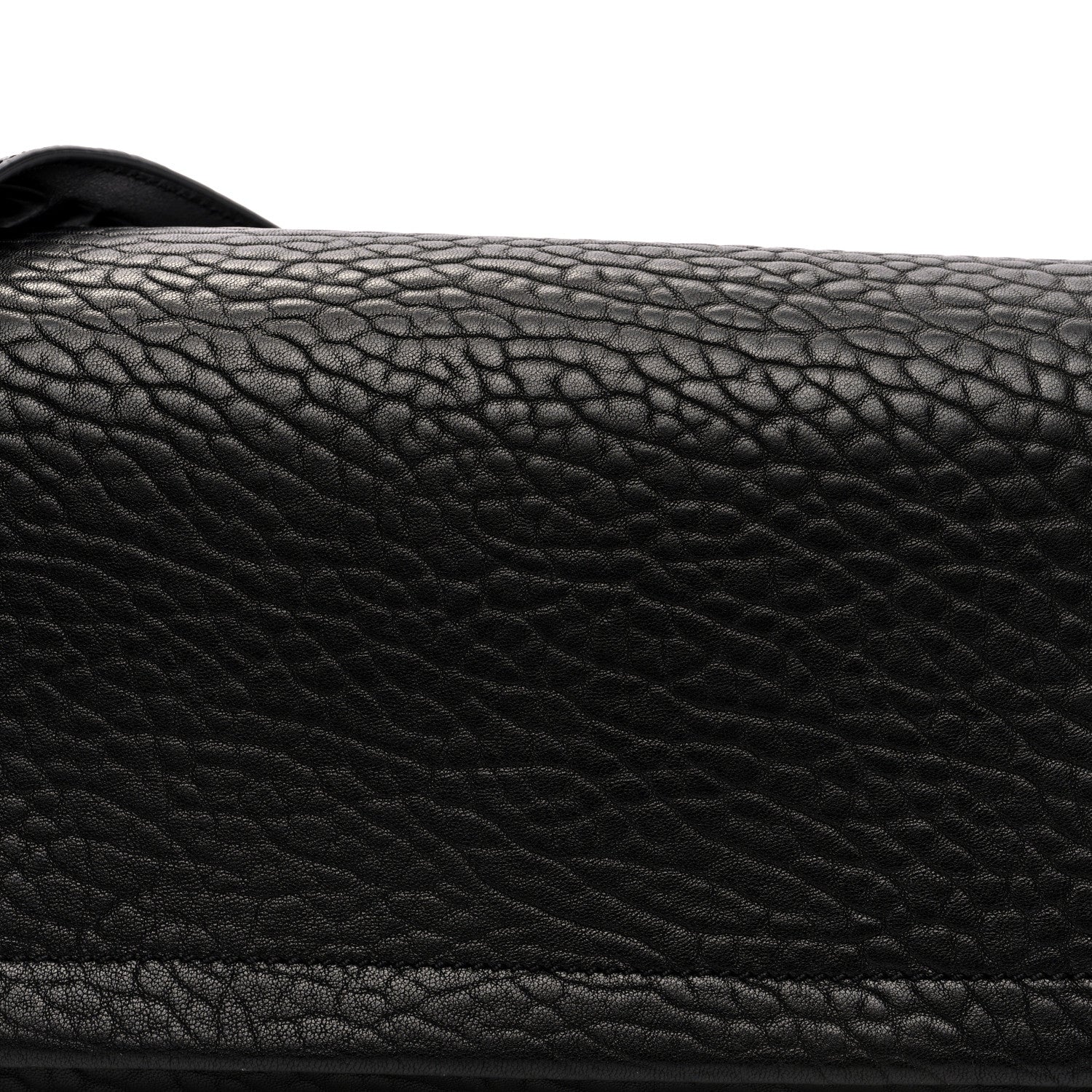 Alexander Wang Pebbled Lambskin Medium Ricco Flap Bag Black 7 of 9