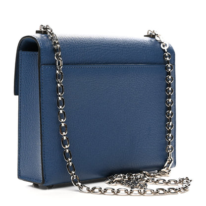 Hermes Chevre Mysore Mini Verrou Chaine Bag Bleu Agate 3 of 10