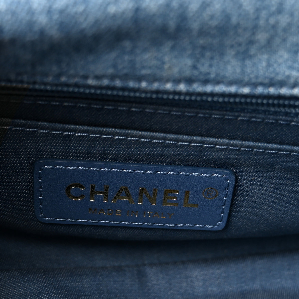 Chanel Denim Quilted Mini Pearl Crush Rectangular Flap Blue 6 of 10