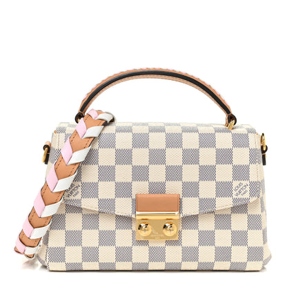 Louis Vuitton Damier Azur Braided Croisette Rose 1 of 11