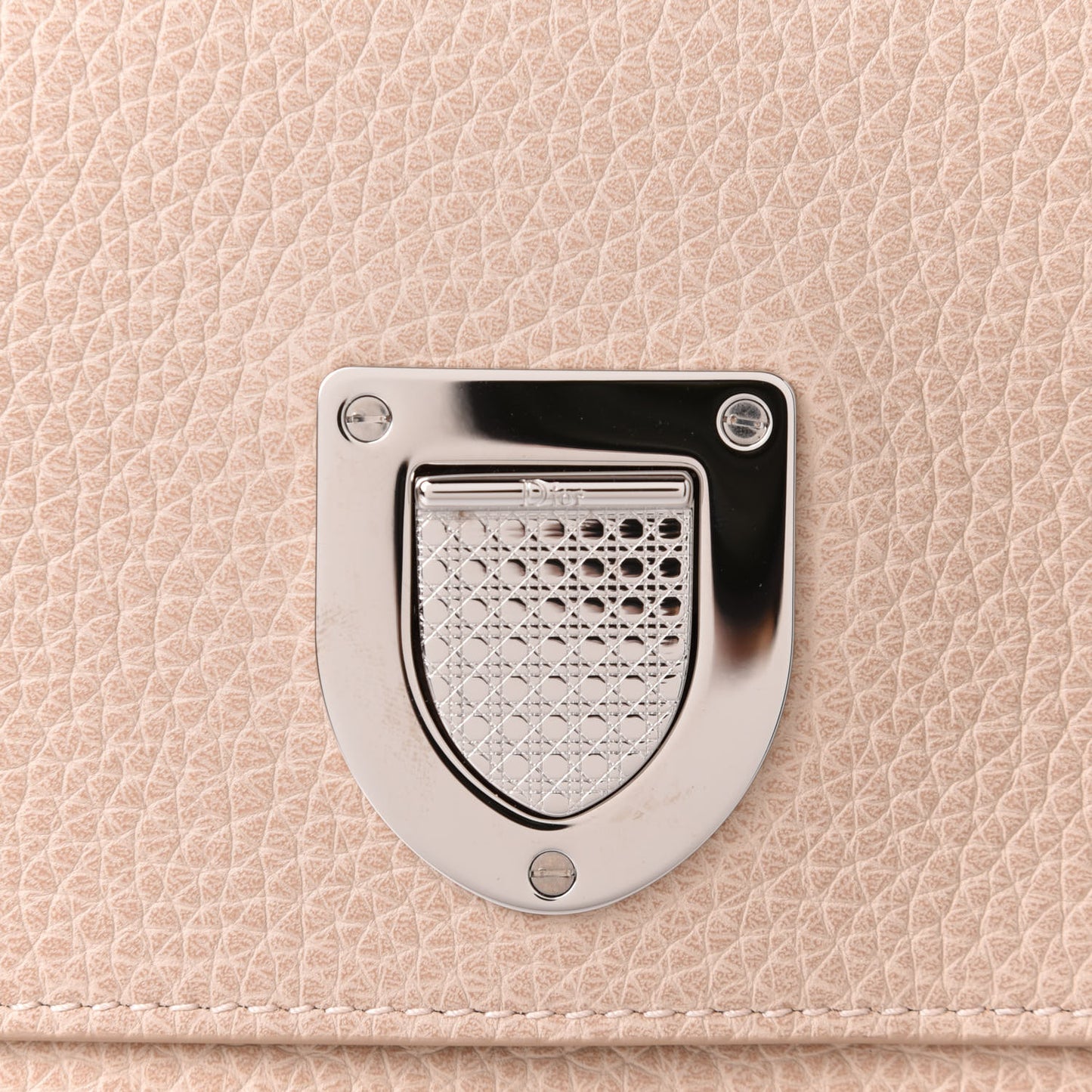 Grained Calfskin Medium Diorever Flap Tapioca