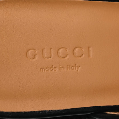 Gucci Cordovan Lux Womens Sylke Horsebit Platform Mules 37 Black 8 of 15