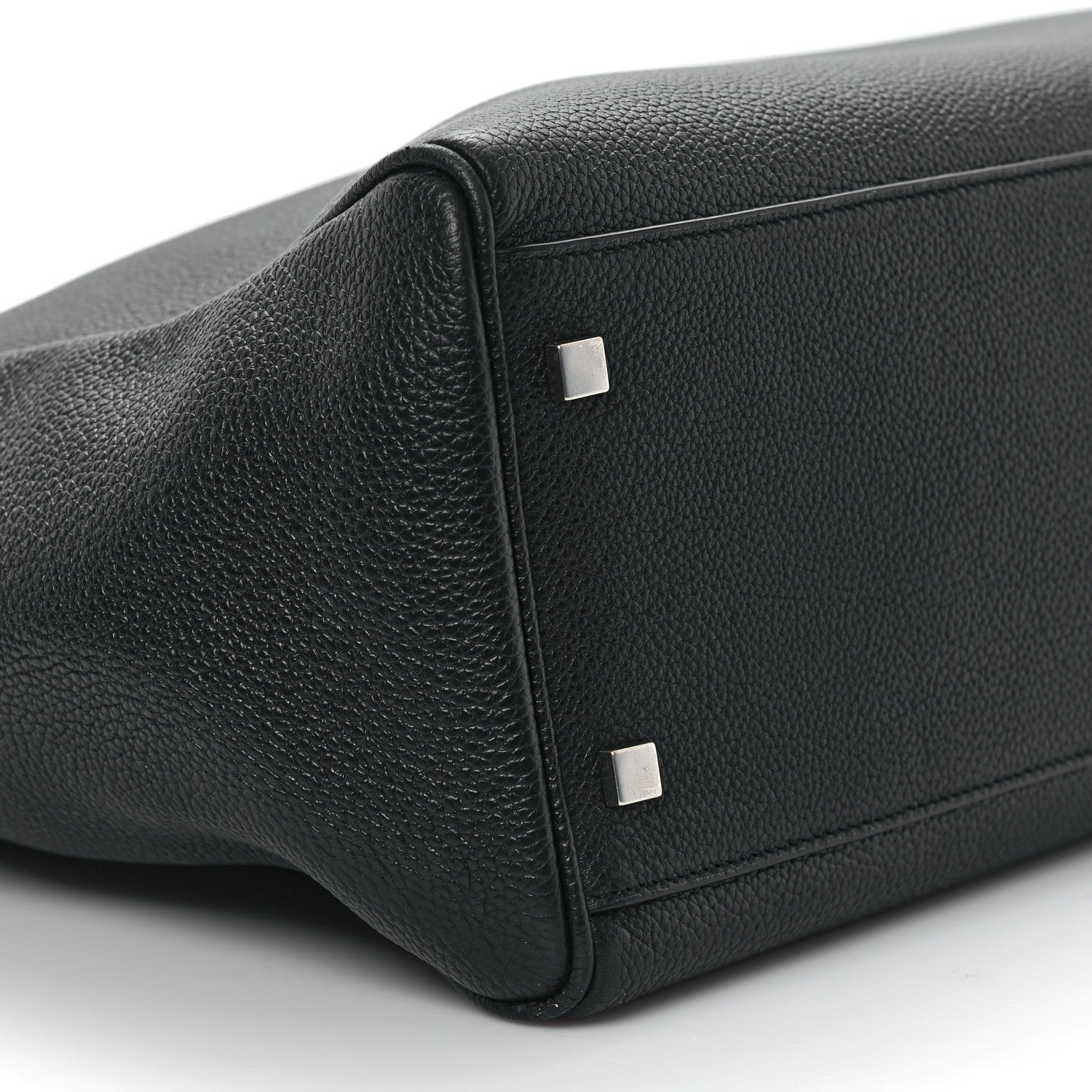Saint Laurent Grained Calfskin Manhattan North South Shopper Tote Black 9 of 11