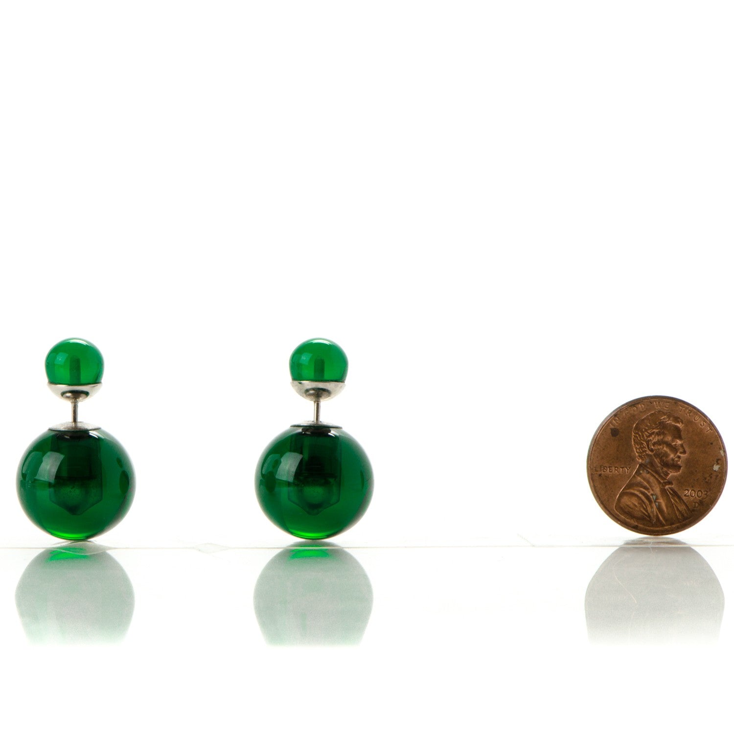 Christian Dior Mise En Dior Tribal Earrings Green 2 of 6