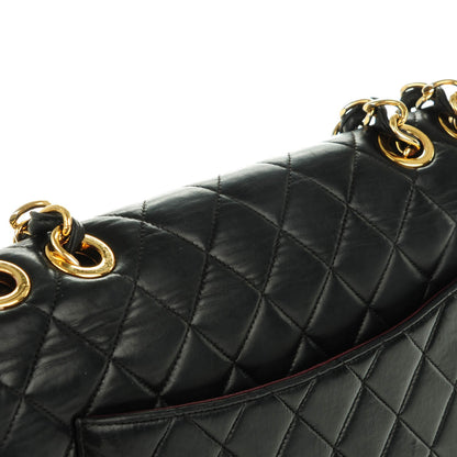 Chanel Lambskin Quilted Jumbo Flap Black 11 of 13