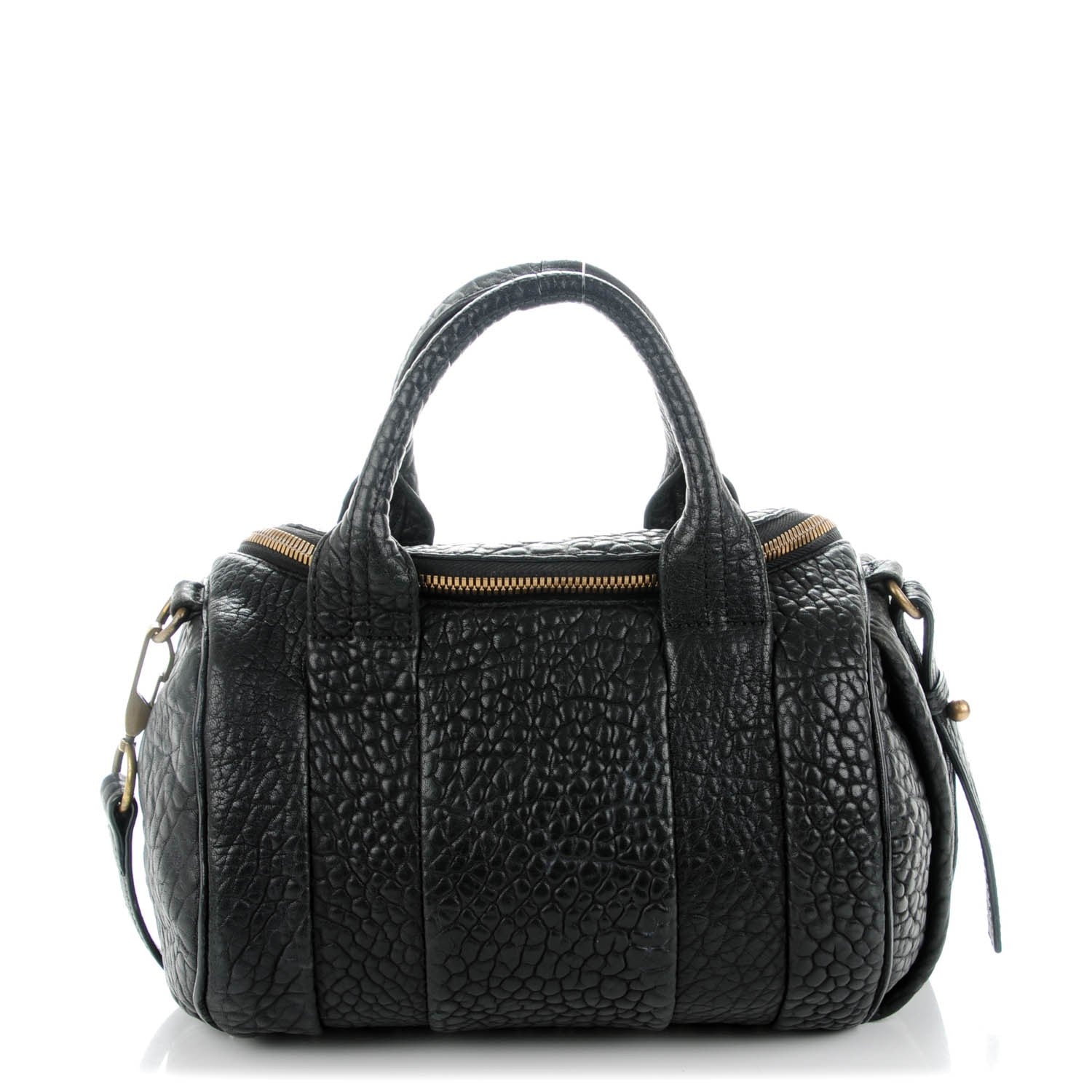 Alexander Wang Pebbled Lambskin Rockie Black Antique Brass Hardware 1 of 8