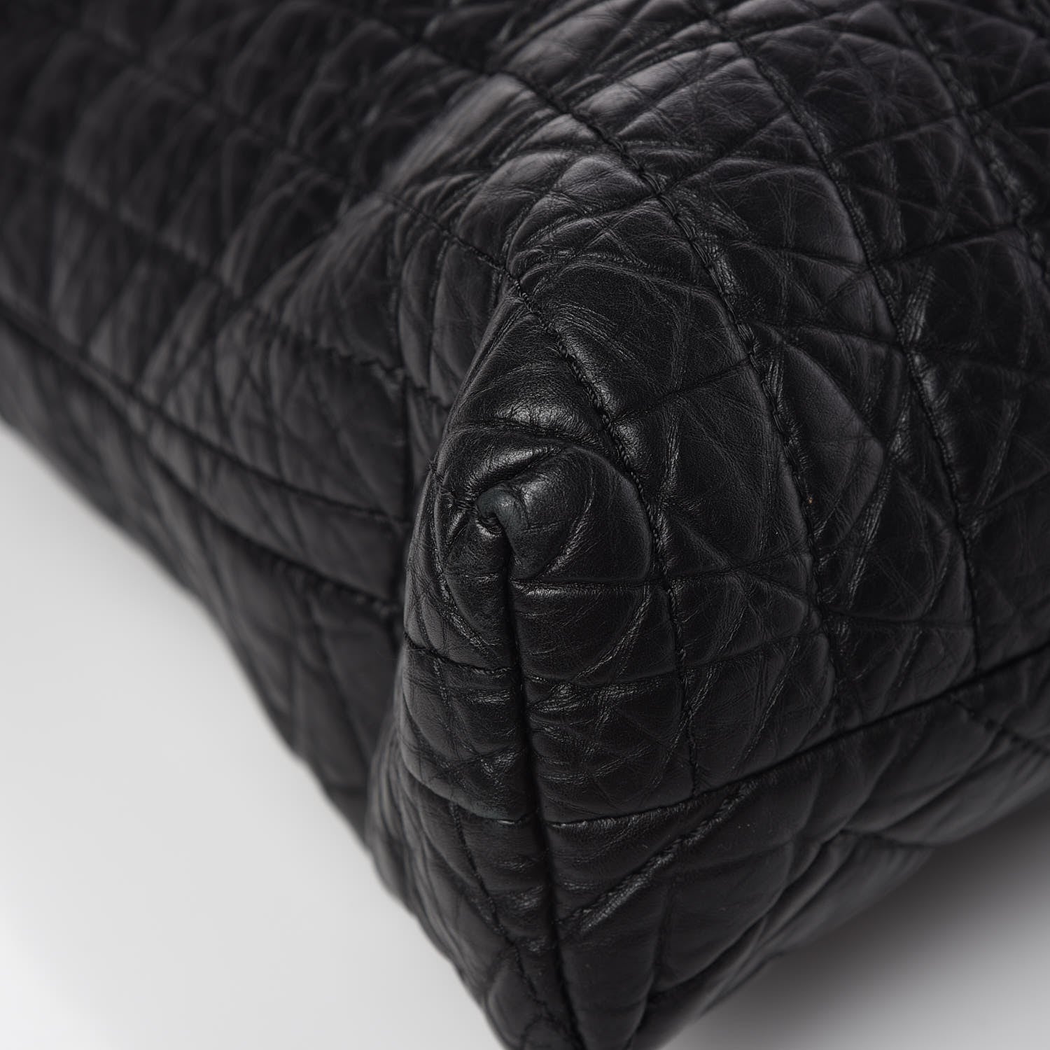 Chanel Aged Calfskin Karl's Cabas Tote Black 8 of 12
