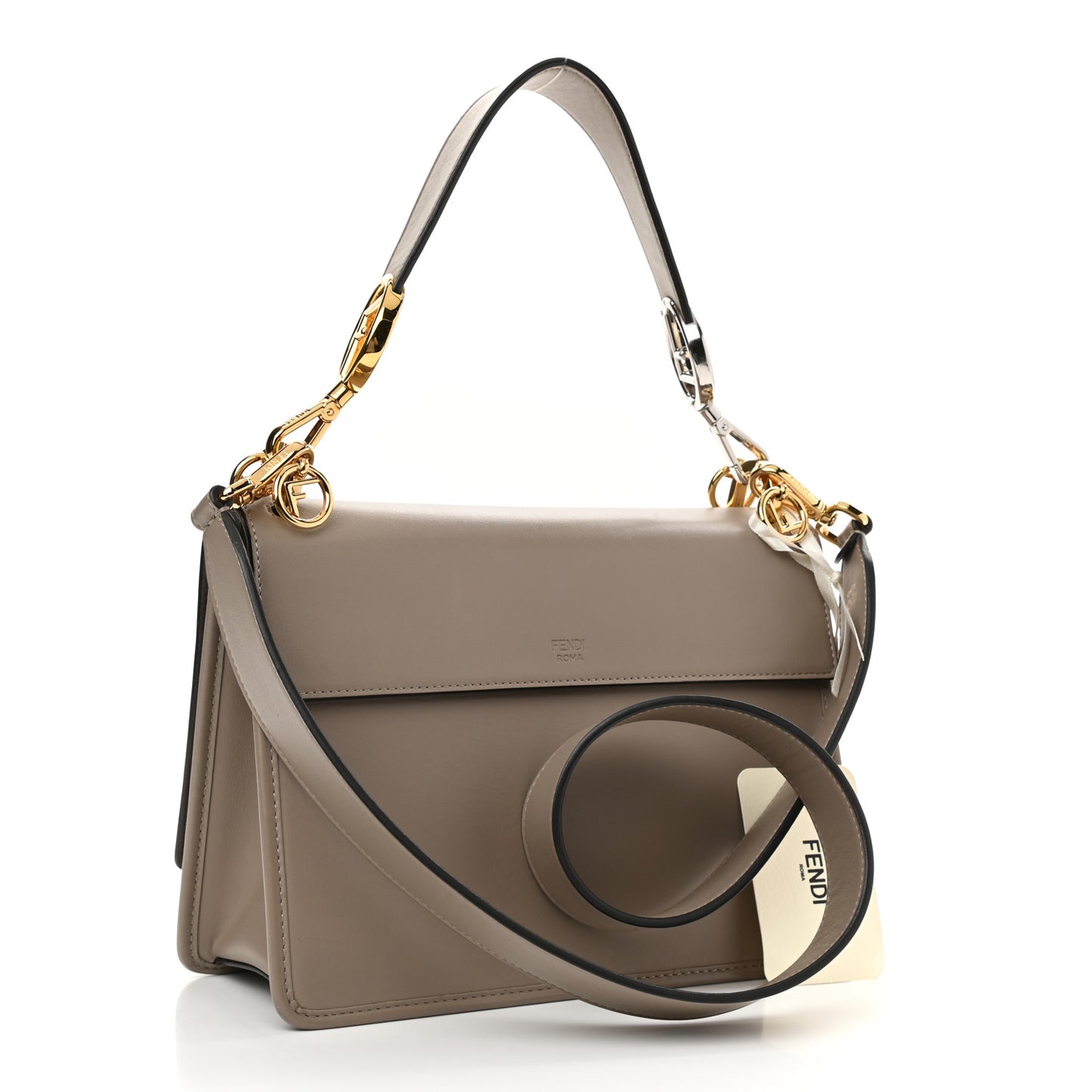 Vitello Century Opaco F is Fendi Kan I Shoulder Bag Tortora