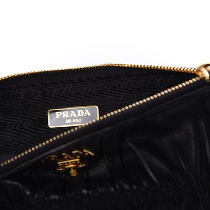 Prada Nappa Gaufre Pouch Black 9 of 11