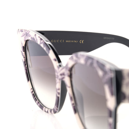 Gucci Acetate Herbarium Print Square Frame Sunglasses GG0059S White 9 of 12