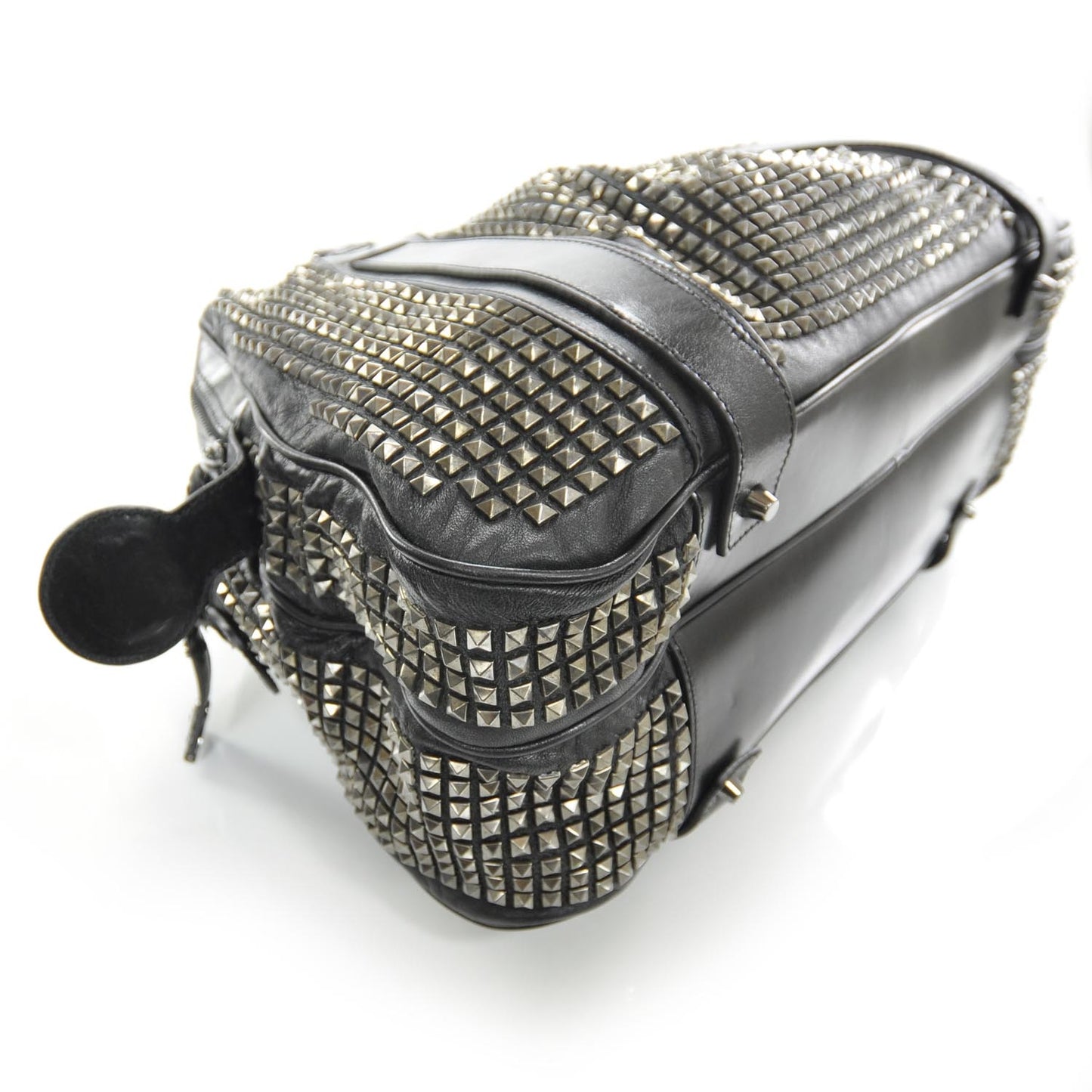 Prorsum Leather Studded Knight Satchel Black