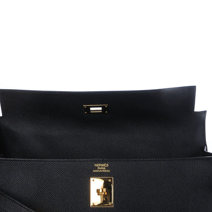 Hermes Epsom Kelly Sellier 35 Black 29 of 32