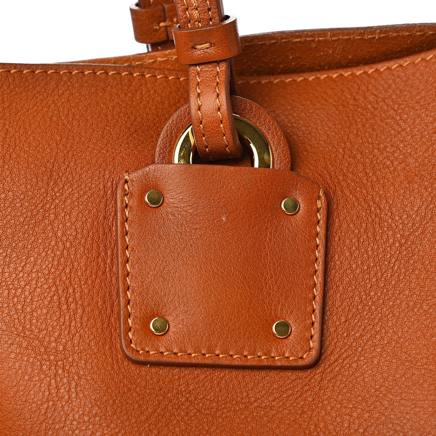 Smooth Calfskin Medium Vick Tote Caramel