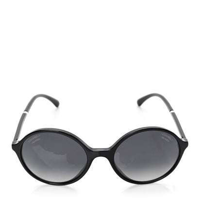 Chanel Acetate Pearl Round Sunglasses 5391 H A Black 2 of 6