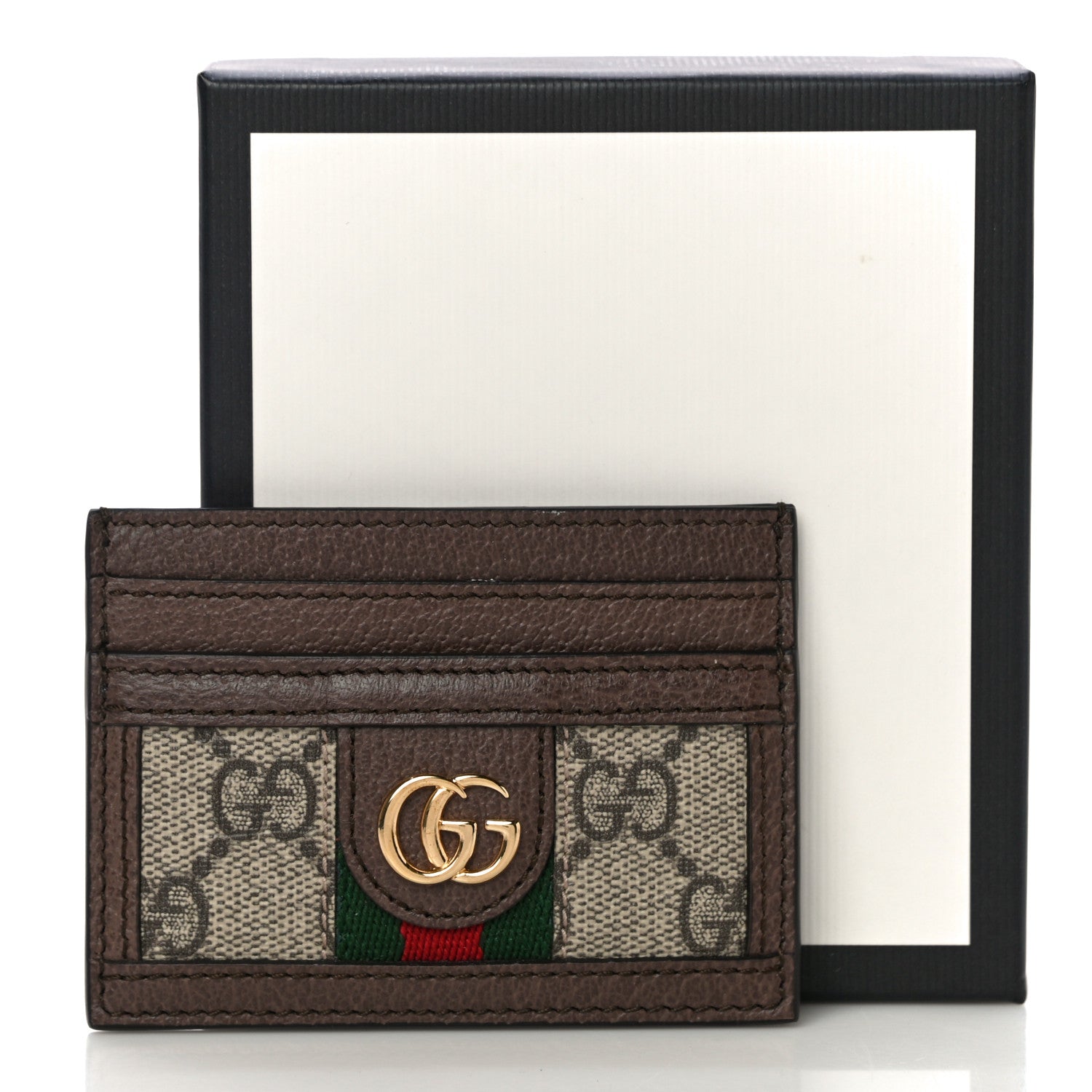 Gucci GG Supreme Monogram Ophidia Card Holder Brown 11 of 11