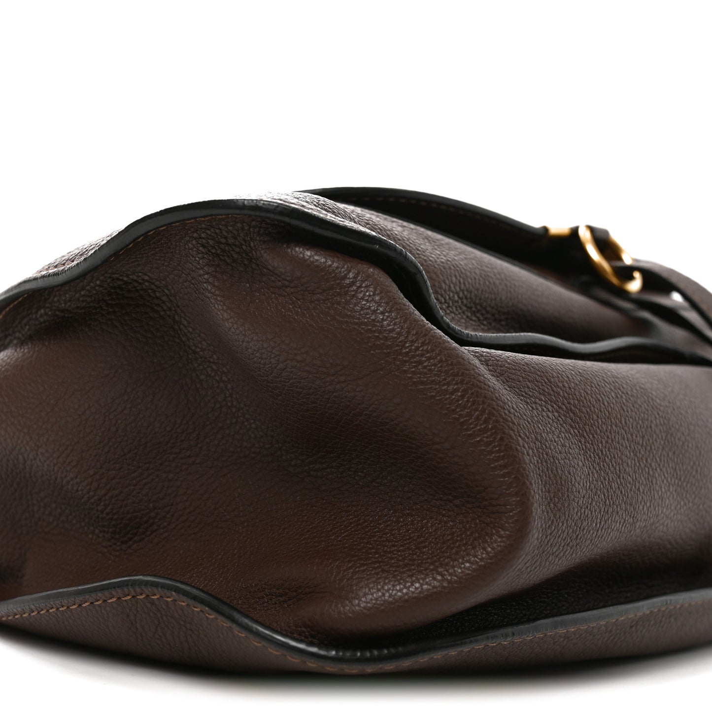 Calfskin Large Marcie Satchel Ebony