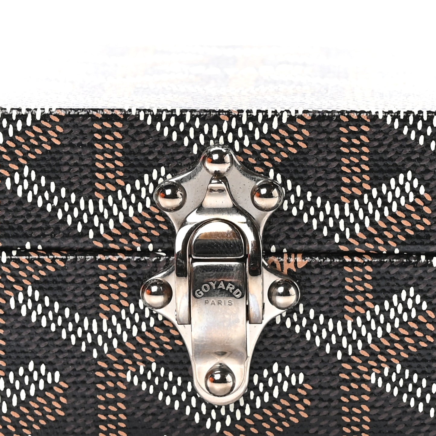 Goyardine Precious Metals Regence Mini Trunk Black