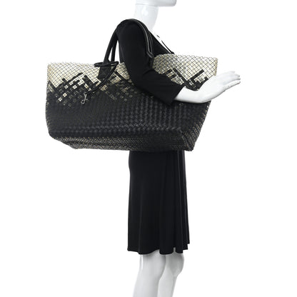 Bottega Veneta Nappa Intrecciato PVC Medium Cabat Black 2 of 9