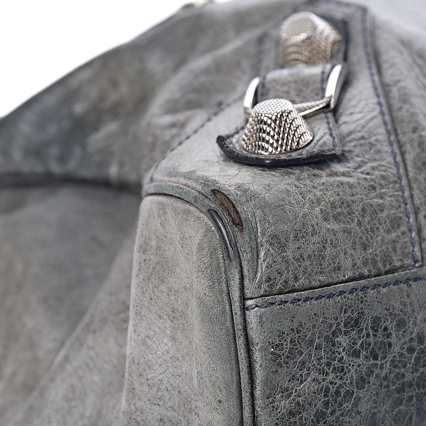 Agneau Giant 21 Silver Hardware Mid Day Grey