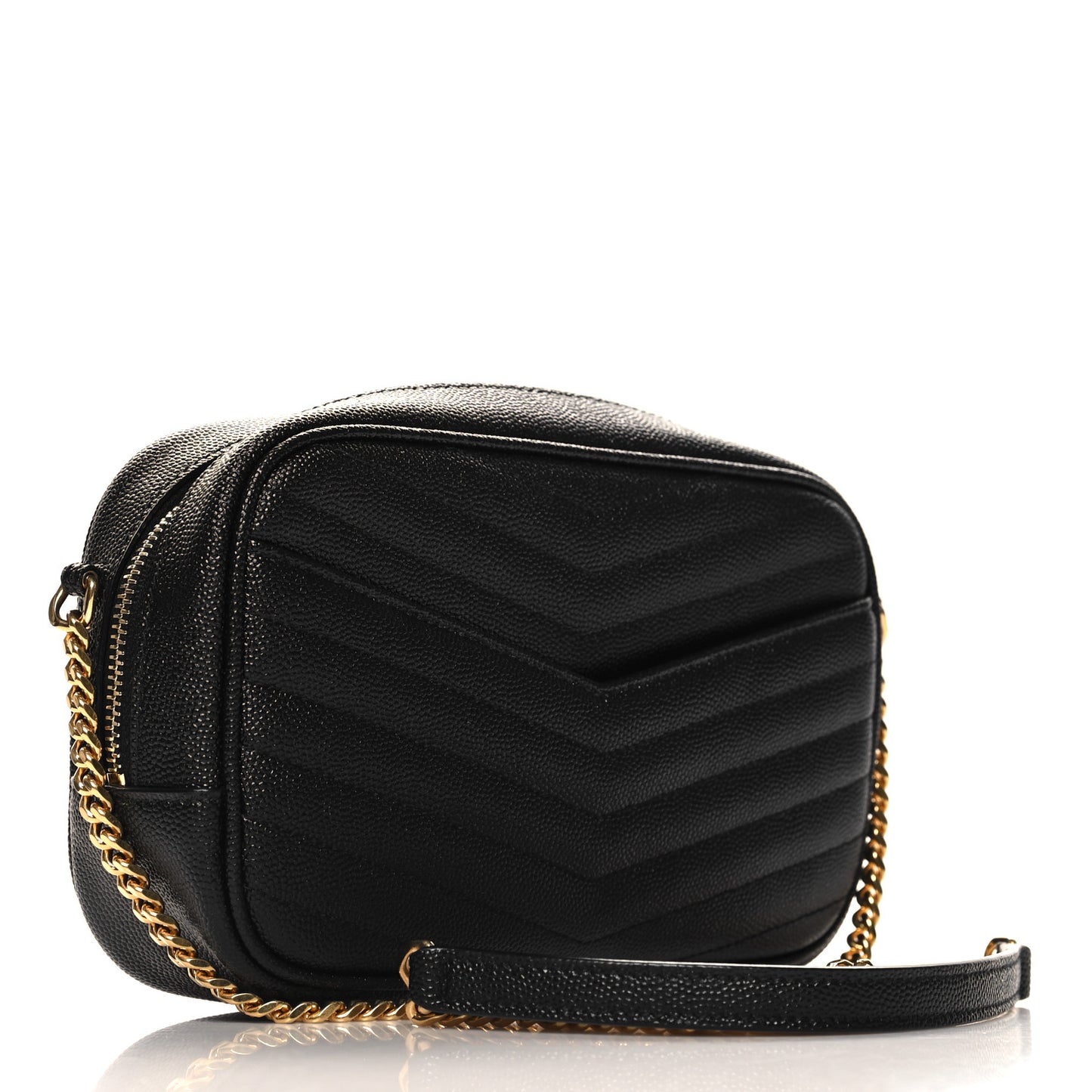 Grain De Poudre Matelasse Monogram Mini Lou Camera Bag Black