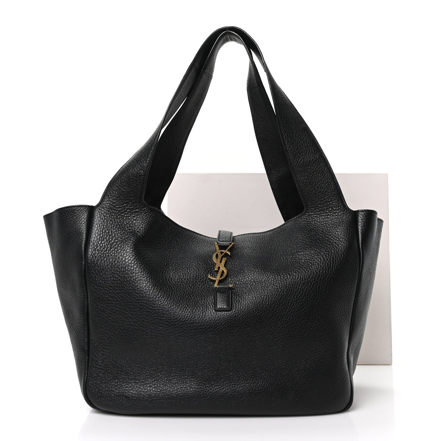 Grained Deerskin Bea Tote Black