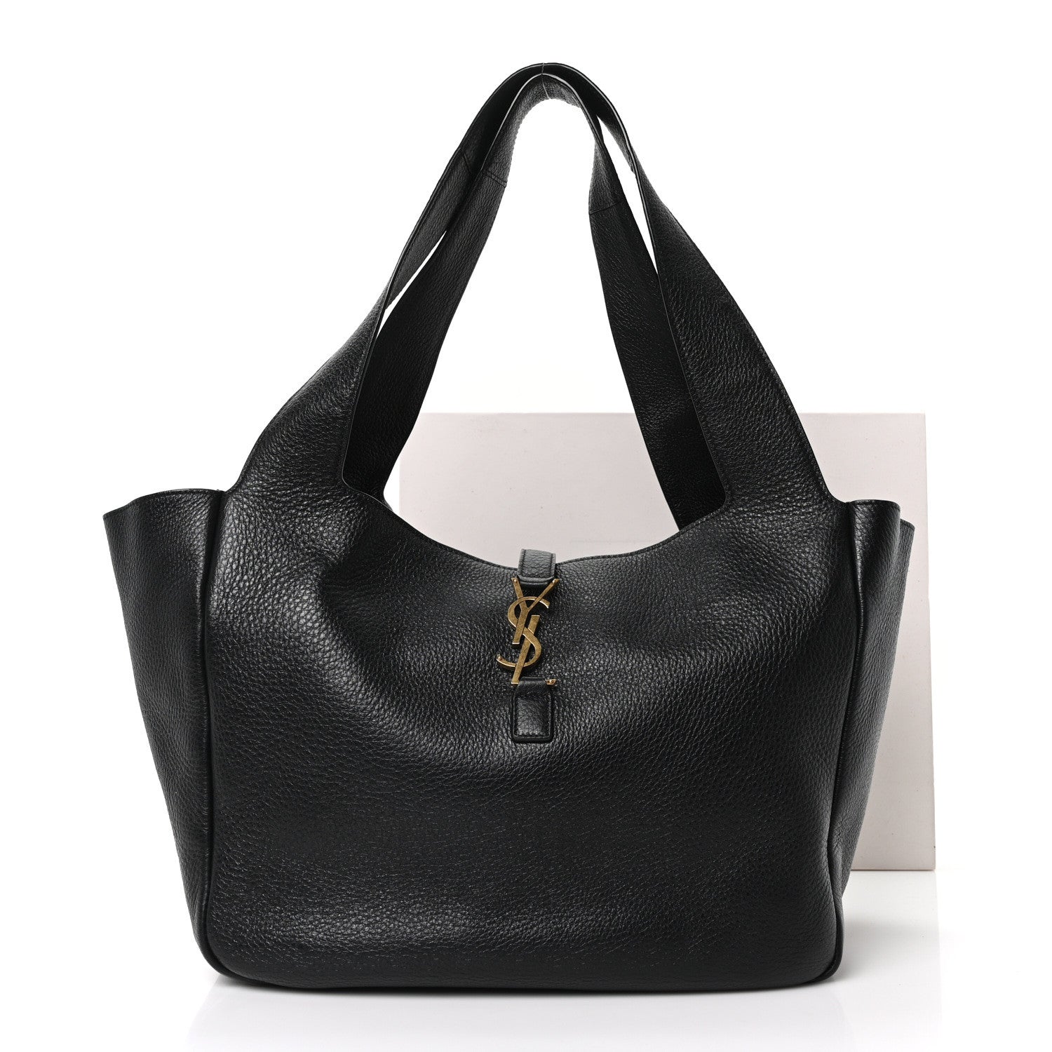 Saint Laurent Grained Deerskin Bea Tote Black 11 of 11