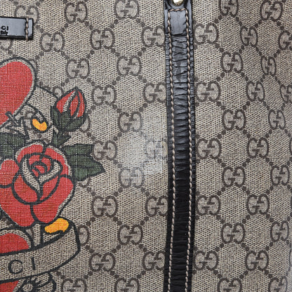 Gucci GG Plus Monogram Tattoo Heart Medium Joy Tote Dark Brown 13 of 16