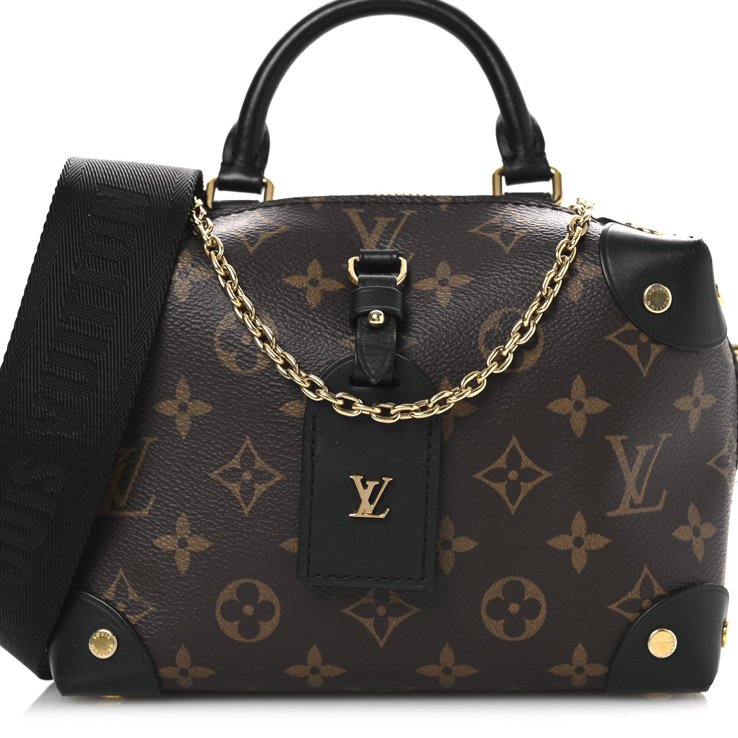 Louis Vuitton Monogram Petite Malle Souple Black 7 of 11