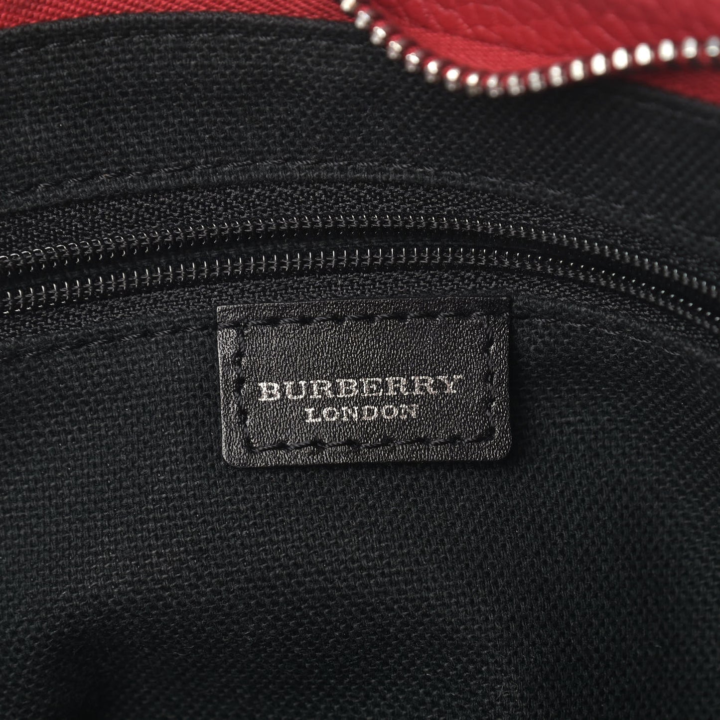 Grainy Calfskin House Check Horn Toggle Shoulder Bag Red