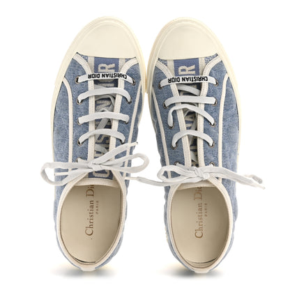 Christian Dior Denim Cannage Walk'N'Dior Low Top Sneaker 40.5 Dynamic Blue 2 of 9