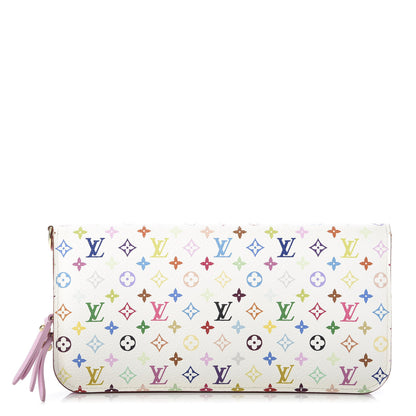 Louis Vuitton Monogram Multicolor Insolite Wallet White Litchi 1 of 12