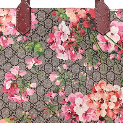 Gucci GG Supreme Monogram Blooms Medium Reversible Tote Beige Multicolor Dry Rose 7 of 18
