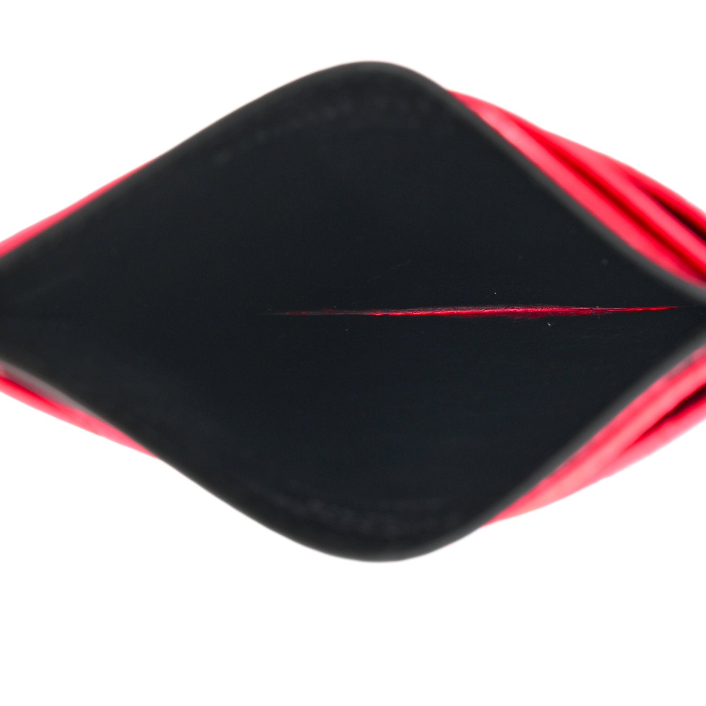 Patent Grain De Poudre Matelasse Chevron Monogram Credit Card Case Neon Pink