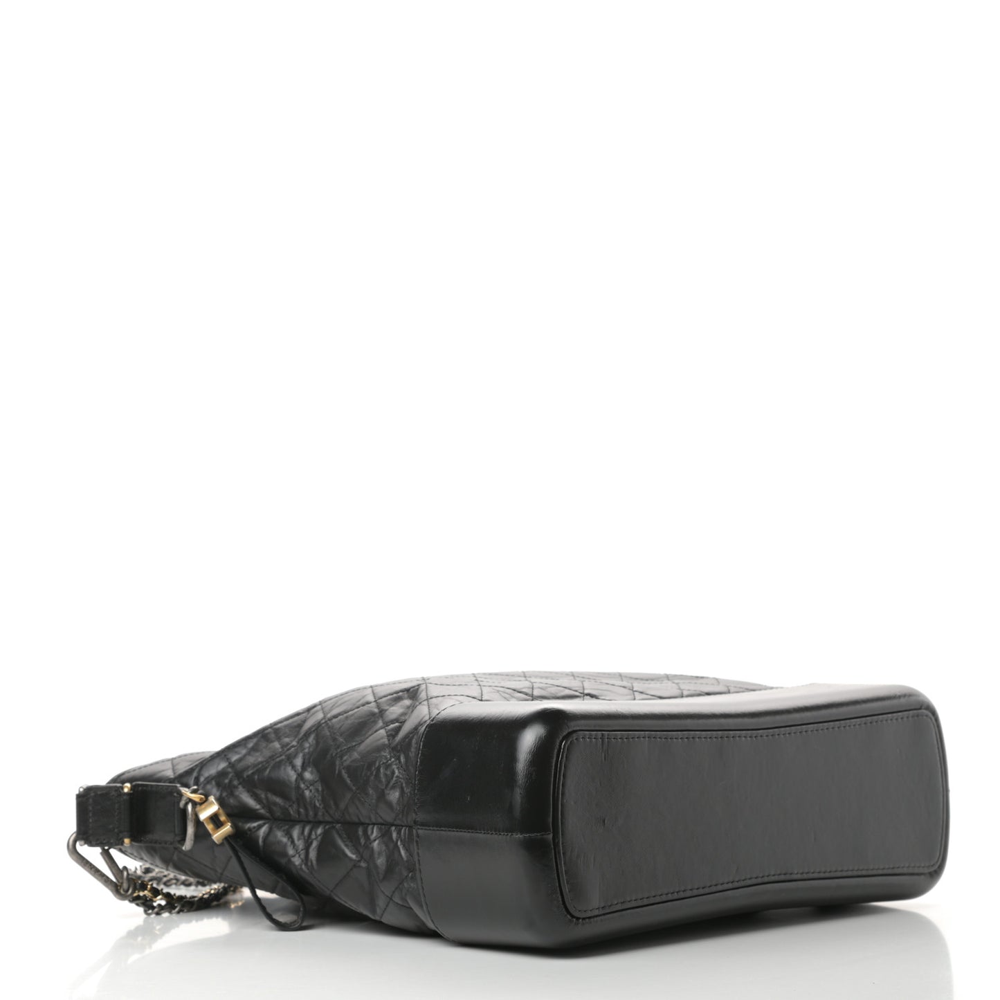 Calfskin Quilted Large Gabrielle Shopping Tote Black