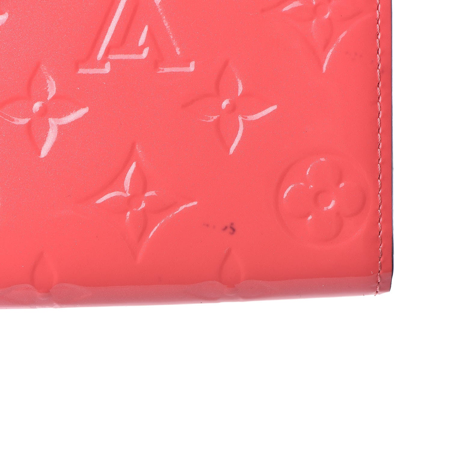 Louis Vuitton Vernis Sarah Wallet NM Rose Litchi 7 of 8