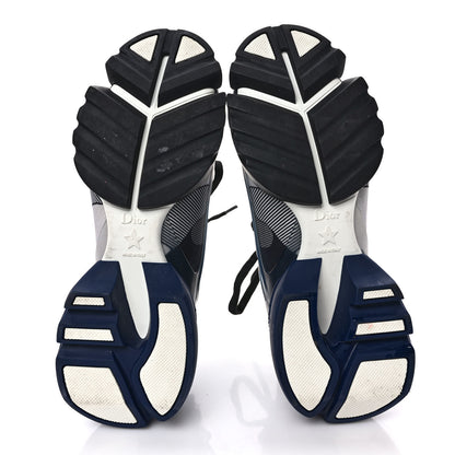 Christian Dior Neoprene Rubber Womens D-Connect Sneakers 37.5 Blue Black 6 of 9