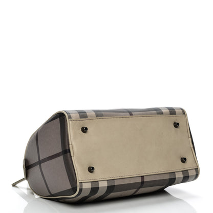 Burberry Smoked Check Small Chester Bowling Bag Trench 4 of 10