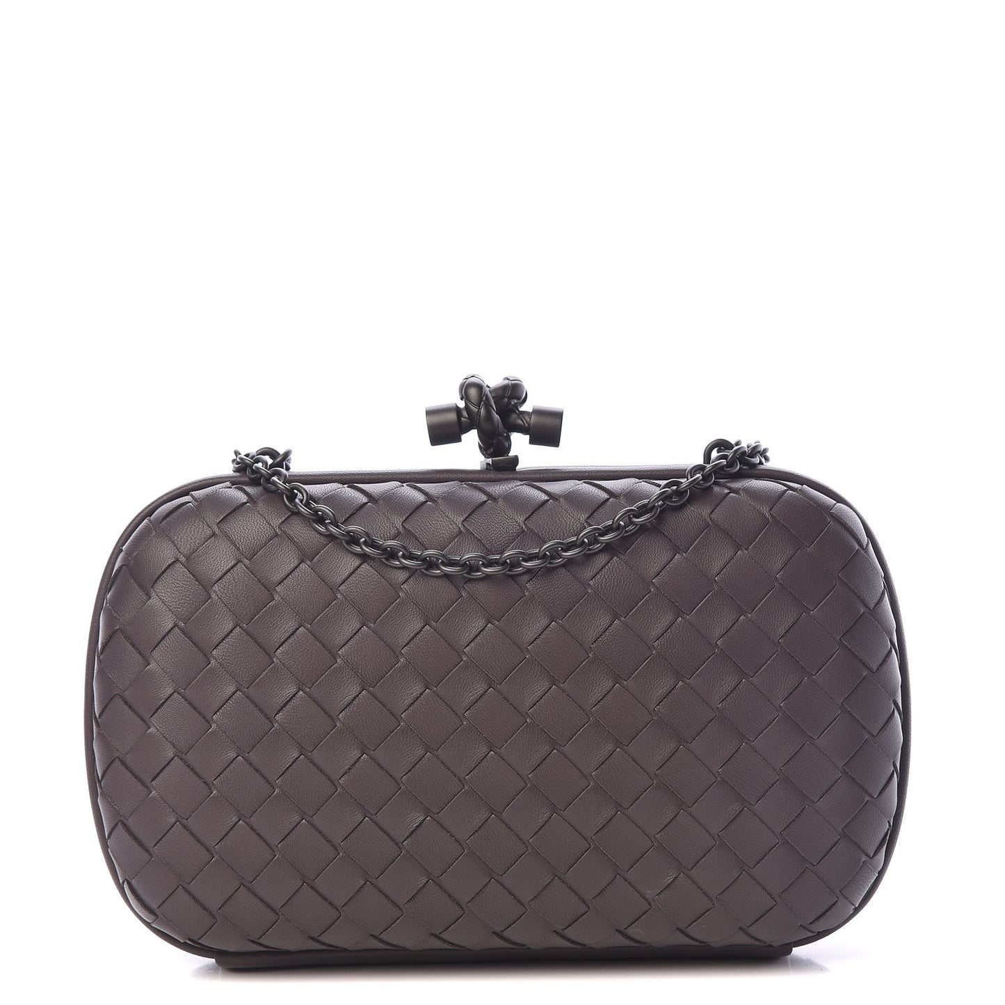 Nappa Intrecciato Chain Knot Clutch Quetsche