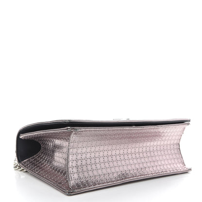 Christian Dior Metallic Patent Micro-Cannage Medium Diorama Flap Bag Hyper Pink 4 of 10