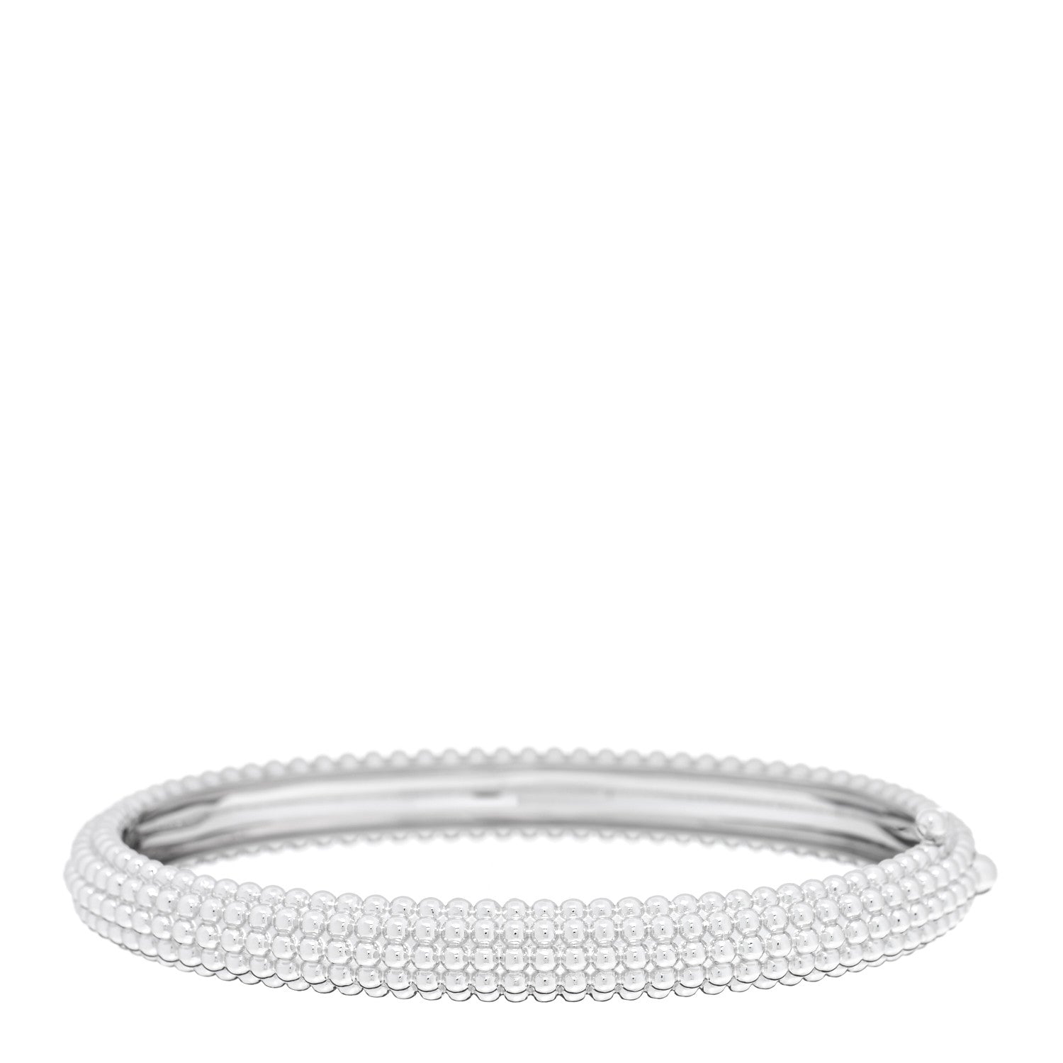 Van Cleef & Arpels 18K White Gold Perlee Pearls of Gold 5 Row Bracelet M 2 of 4