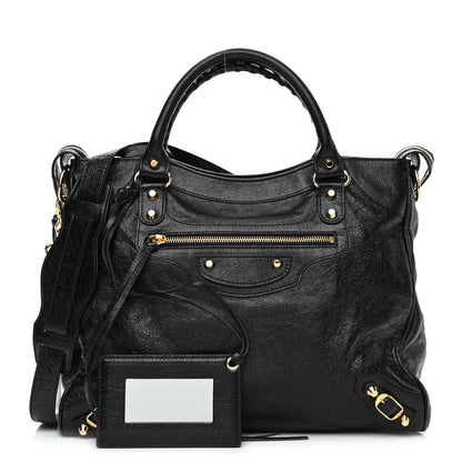 Balenciaga Agneau Classic Gold Hardware Velo Black 1 of 9