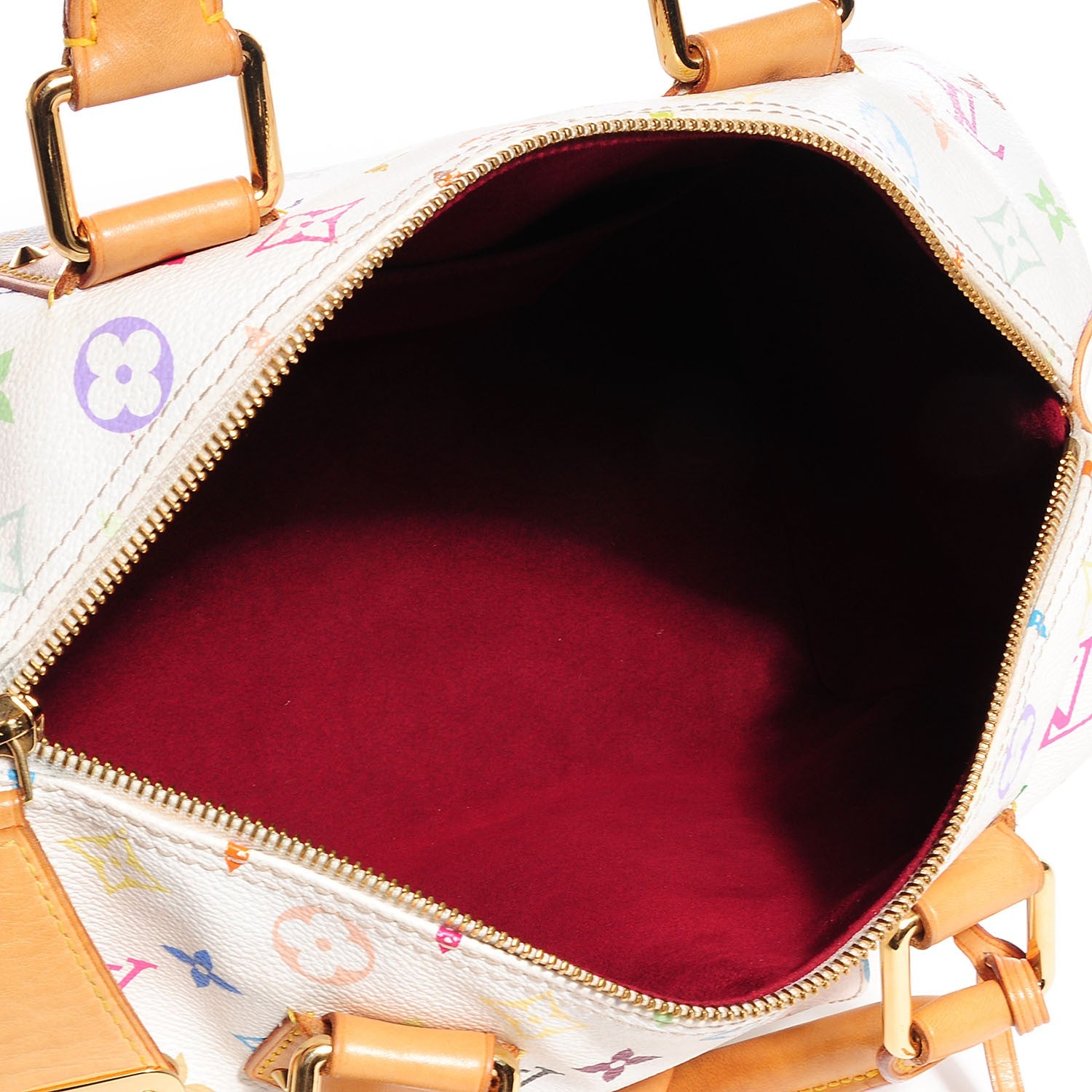 Louis Vuitton Monogram Multicolor Speedy 30 White 5 of 7